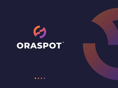 Oraspot logo brand identity branding color flat gradient logo design icon letter logo logo logo design minimal logo o letter logo oraspot software logo software logo design vector