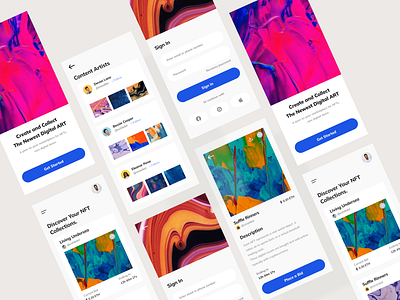 NFT Mobile App Design
