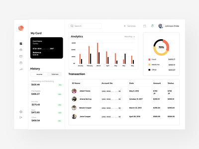 Fintech Dashboard Design