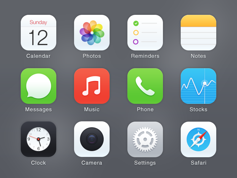 Icons Redesign @2x by Jer on Dribbble