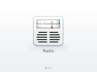 Radio Icon icon simple white