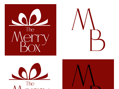 The Merry Box design logo typography