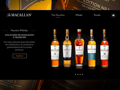 The Macallan adobe art conceptdesign creative dailyinspiration digitalart graphicdesign photoshop productdesign scotch sketch ui uidesigner uitrends uiux userinterface visualdesigner webdesign whisky