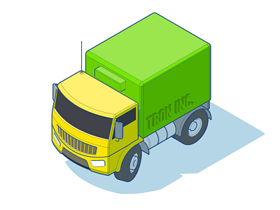 truck illustration isometric
