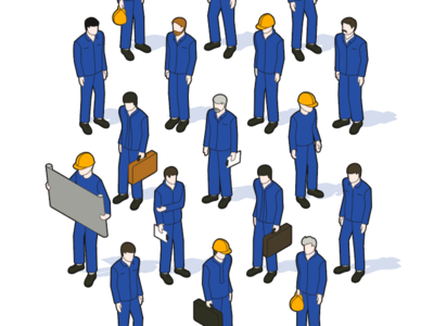 workers illustration isometric