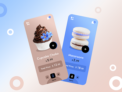Food Delivery - Cafe mobile application blue color brawn color cafe delivery cafe mobile app cake chocolate coffee delivery mobile app delivery service food delivery ice cream macarons mobile application mobile design mobile ui online cafe original style product design product page ui ux