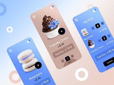 Food Delivery - Cafe mobile application brown blue colors cafe application cakes coffe cozy cafe delivery apps food food delivery apps food devilery mobile application mobile interface mobile ui product design restraunt mobile apps ui ux