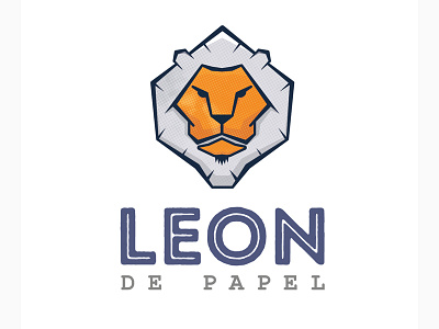 Leon de papel branding clean design flat identity illustration illustrator lettering logo minimal type typography vector