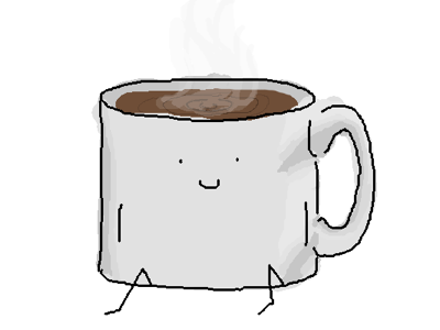 mug. coffee gimp illustration mug