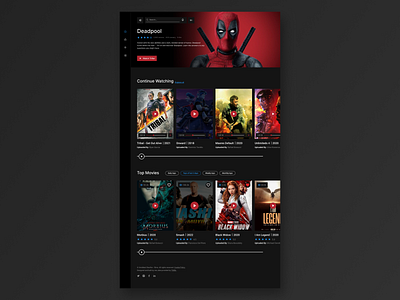 Dark Movie Booking WebSite Design by Umidbek Sharifov