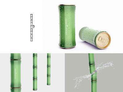 bamboo juice bamboo branding can green juice packaging