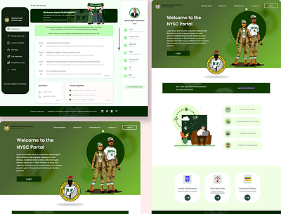 National Youth Service Corps (NYSC) Portal and dashboard corps dashboard nigeria youth nysc portal ui youth service
