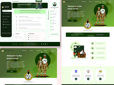 National Youth Service Corps (NYSC) Portal and dashboard corps dashboard nigeria youth nysc portal ui youth service