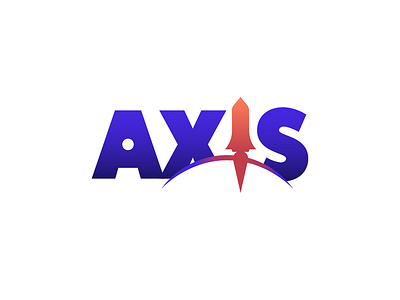 Axis logo blue brand branding clean design flat icon identity illustration illustrator lettering logo minimal type typography vector