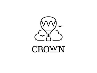 Crown logo brand branding clean design flat icon identity illustration illustrator lettering logo minimal type typography vector
