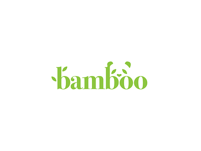 Bamboo logo branding identity illustration illustrator logo logotype typography