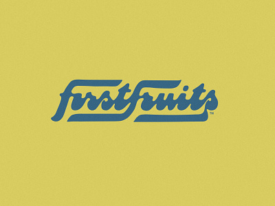 FirstFruits brand branding custom lettering identity logo logotype mark script script font script lettering wordmark
