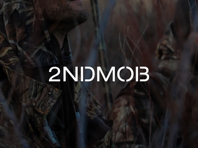 2NDMOB 2ndmob gear hunting logo logotype mob second wordmark