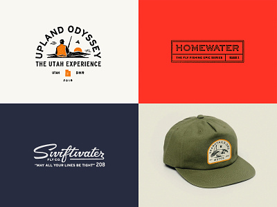 2018 badge branding fishing identity illustration logo mark outfitters