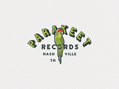 Parakeet brand branding identity logo mark nashville record label records wip