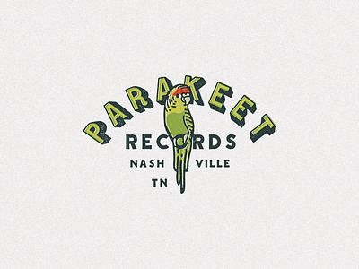 Parakeet brand branding identity logo mark nashville record label records wip