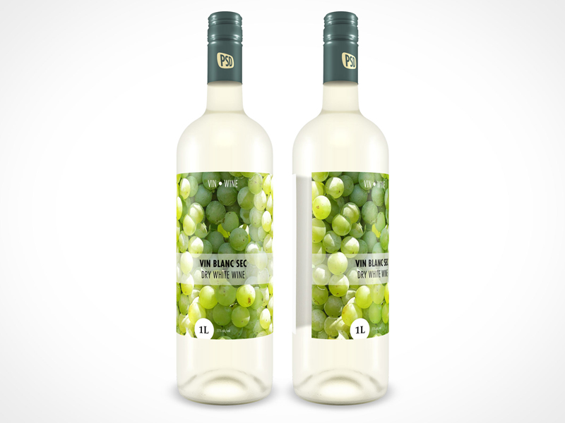 Download Psd Wine Bottle Mockup by Simon Lord on Dribbble