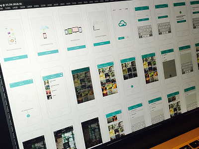 Album Screenshots app cloud echo wu icon ios photo ui wireframe