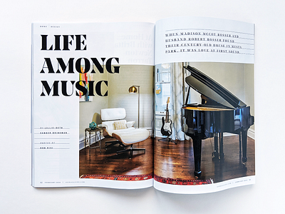 Life Among Music layout layoutdesign magazine magazine design oklahoma publication type