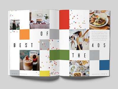 Best of the 405 405 layout layoutdesign magazine magazine design okc oklahoma oklahoma city spread