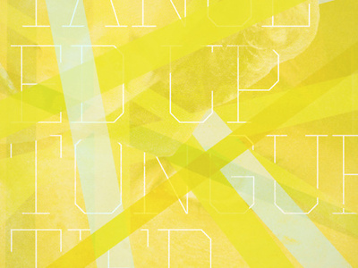 Tangled Up, Tongue Tied album cover mix mixtape typography united yellow