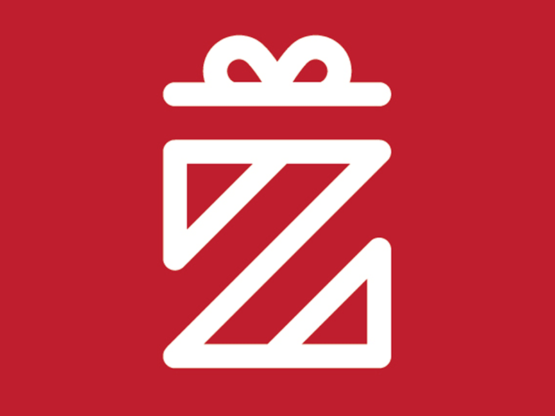 Z Gift Logo brand identity branding gift icon logo z