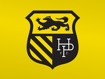 Hufflepuff FC badge badger crest football harry hufflepuff logo potter shield soccer
