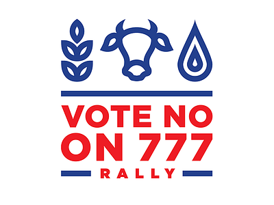 Vote No on 777 brand brand identity branding icon logo oklahoma thick lines