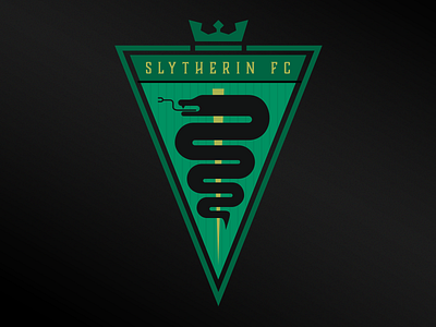 Slytherin Football Club badge harrypotter shield snake soccer soccer badge soccer crest