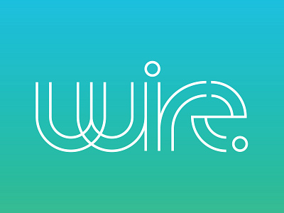 Wire branding design logo logotype typography wordmark