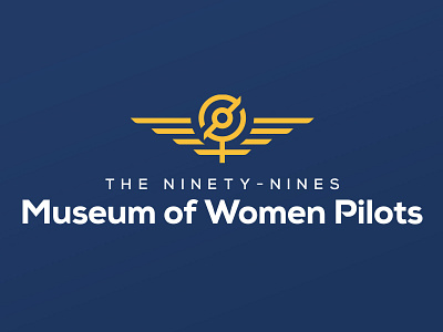 Museum of Women Pilots brand branding branding design identity logo logo design oklahoma wings