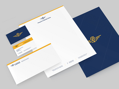 Museum of Women Pilots Stationery brand design branding branding design business card letterhead oklahoma stationery