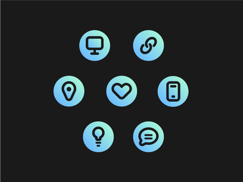 Icon Set portfolio flat line design icon icon set icons