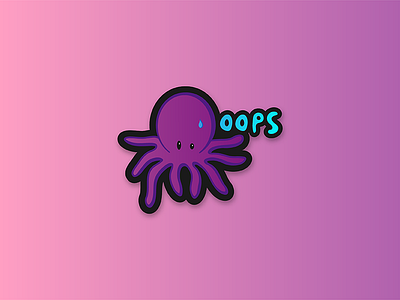 "Awww you made me ink..." animal illustration octopus sticker