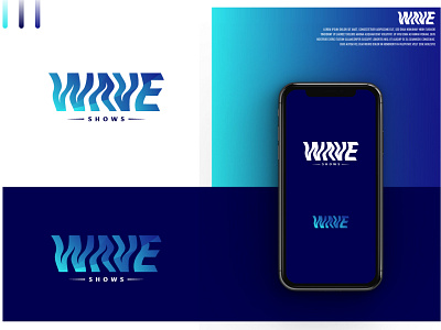 Wave show logo branding company graphic design icon illustration logo logodesigner logodesinger logoinspirations logotype luxury marine