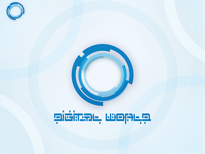 Digital World logo design idea branding design digital graphic design icon illustration logo logodesign typography ui ux vector world