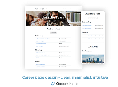 Career Page Design career page career page design careers page hiring hiring page job page recruitment