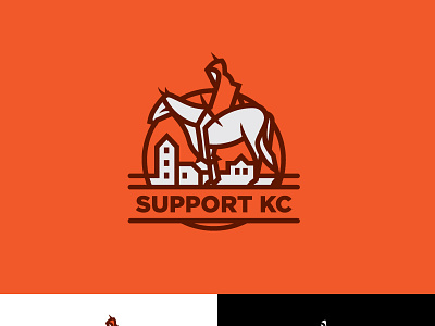 Logo-support kc design illustration logo vector