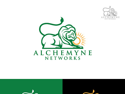 Logo-alchemyne networks branding graphic design i illustration logo vector