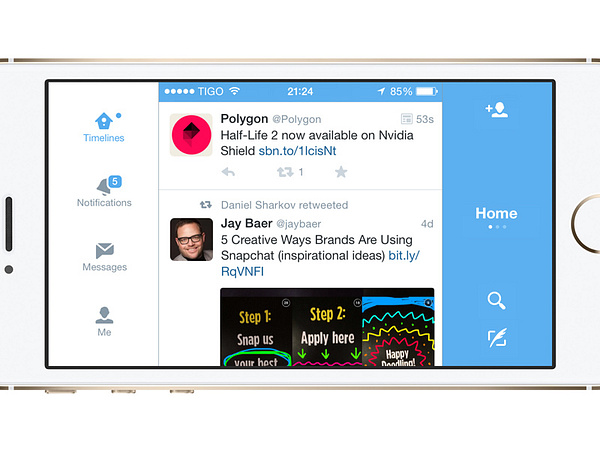 Landscape/horizontal Twitter by Robin Klaiss on Dribbble