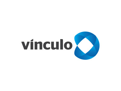 vínculo blue brand identity logo