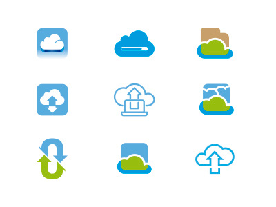 Cloud Isotype study cloud icon iso isotype upload