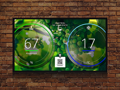 Wine Cava information screen cava digital signage ui ux wine