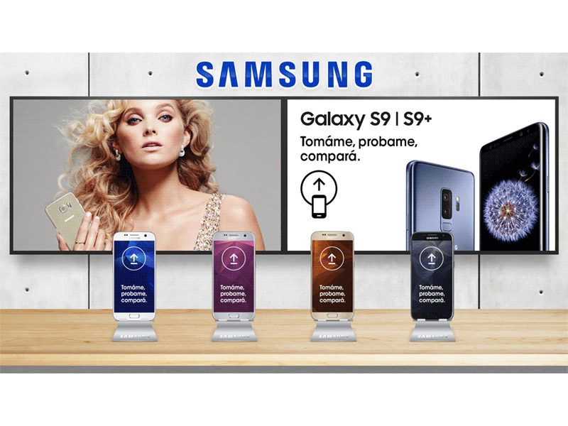 Samsung Retail Comparison Table digital signage interaction retail ui uiux