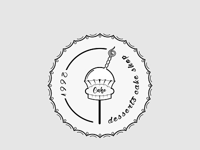 Cake logo design branding design illustration logo